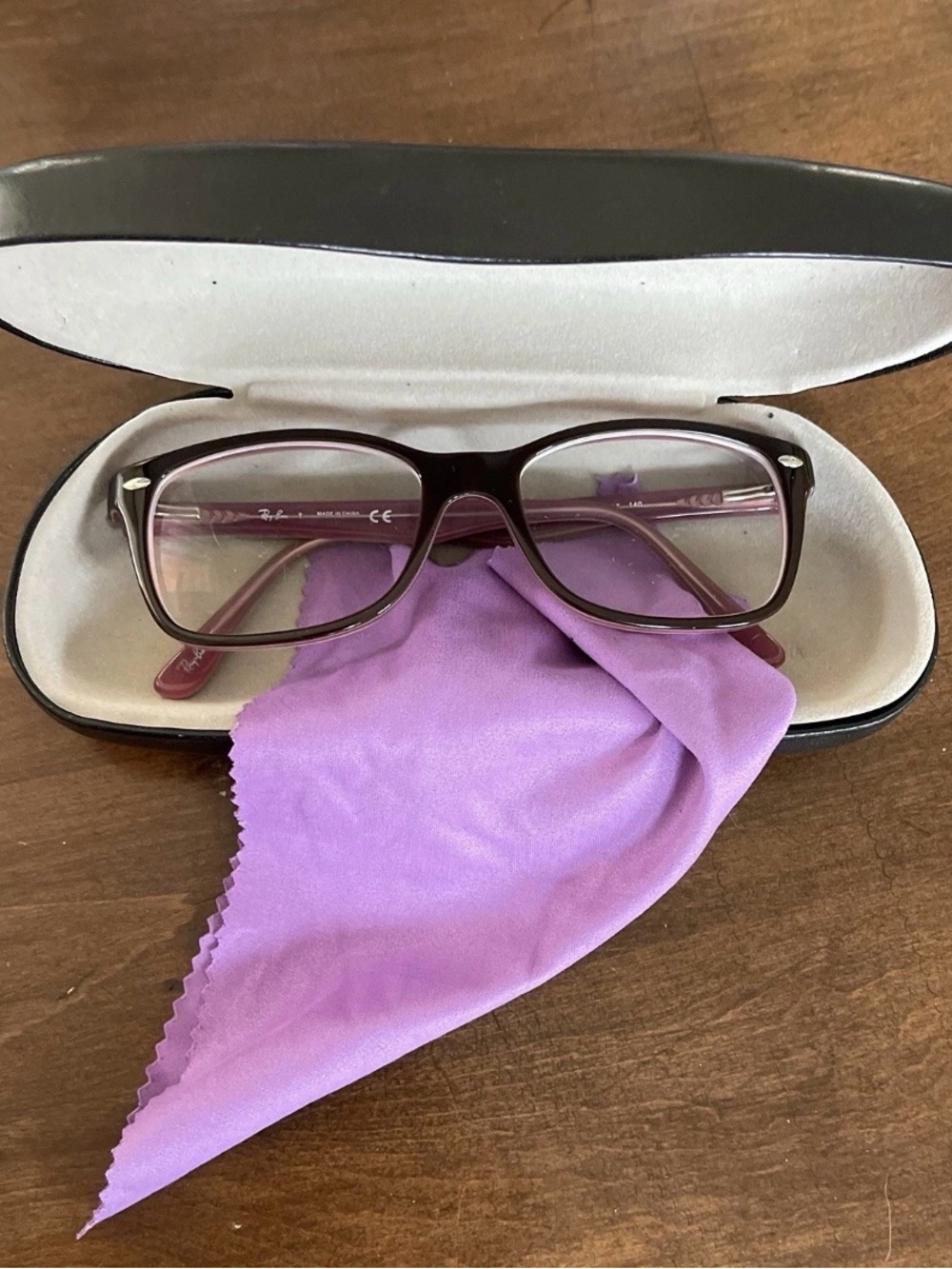 RAY-BAN Eyeglass Frames Full Rim RB 5228 2126 BROWN PINK AUTHENTIC CASE INCLUDED